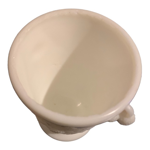 Antique EAPG Hobbs Brockunier MILK GLASS Spooner BLACKBERRY PATTERN 1870 AQ UC. - Picture 3 of 16